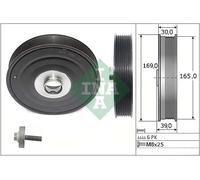 Puleggia albero motore con antivibrante 544 0088 20 INA per RENAULT NISSAN