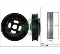 Puleggia albero motore con antivibrante 544 0126 10 INA per FORD GRAND C-MAX