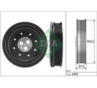 Puleggia albero motore con antivibrante 544 0134 10 INA per JAGUAR FORD