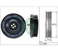 Puleggia albero motore con antivibrante 544 0137 10 INA per BMW 1 3 3 Touring 5