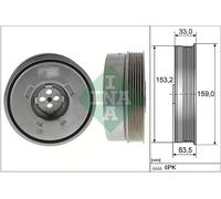 INA 544 0501 10 Puleggia cinghia albero a gomiti