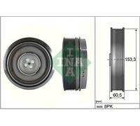 Puleggia albero motore con antivibrante 544 0505 10 INA per BMW MINI