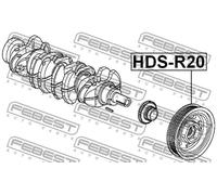 Puleggia albero motore HDS-R20 FEBEST per HONDA ACCORD VIII CR-V III