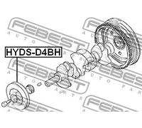 FEBEST HYDS-D4BH Puleggia cinghia albero a gomiti
