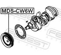 Puleggia albero motore MDS-CW6W FEBEST per MITSUBISHI OUTLANDER II