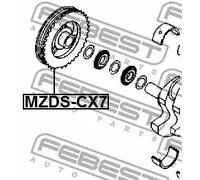 FEBEST MZDS-CX7 Puleggia cinghia albero a gomiti