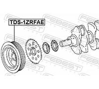Puleggia albero motore TDS-1ZRFAE FEBEST per TOYOTA LEXUS