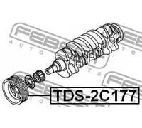 Puleggia albero motore TDS-2C177 FEBEST per TOYOTA COROLLA Compact CAMRY COROLLA
