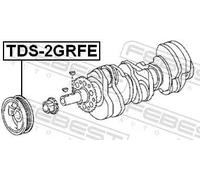 Puleggia albero motore TDS-2GRFE FEBEST per LEXUS TOYOTA