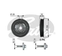 GATES TVD1007A Puleggia cinghia albero a gomiti