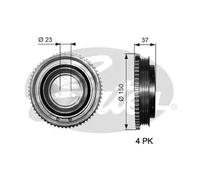 GATES TVD1053 Puleggia cinghia albero a gomiti Puleggia Albero Motore Puleggia albero motore Puleggia motore