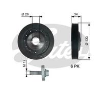 Puleggia albero motore TVD1113A GATES per RENAULT NISSAN