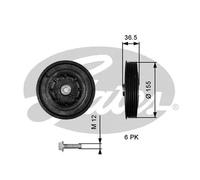 Puleggia albero motore TVD1128A GATES per RENAULT OPEL NISSAN