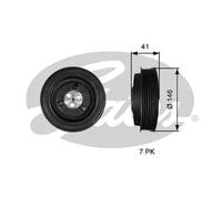 Puleggia albero motore TVD1134 GATES per FORD TRANSIT Autobus TRANSIT Furgone