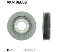SKF Puleggia albero motore VKM 96008 per Chevrolet Rezzo U100 2.0