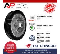 PULEGGIA ALBERO MOTORE VW LUPO POLO 1.7 / 1.9 SDI 1996 - 2005 DP049 HUTCHINSON