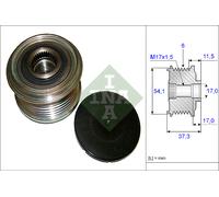 PULEGGIA ALTERNATORE FRIZIONATA CITROEN FIAT LANCIA PEUGEOT INA 535014910