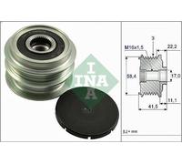 Puleggia alternatore INA 535 0269 10 per RENAULT CLIO IV (BH_) 1.2 2015-2021