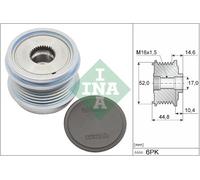 PULEGGIA ALTERNATORE INA PER VW AUDI 535034310