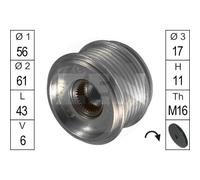 Puleggia alternatore per Audi A2 A3 A4 TT Ford Galaxy Seat Alhambra Arosa