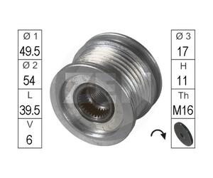 Puleggia alternatore per Audi A3 A4 A5 Q5 Seat Cordoba Exeo Ibiza III