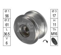 Puleggia alternatore per Audi A4 Audi A6 Audi A8 VW Passat