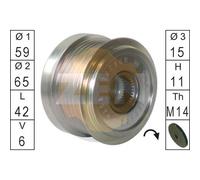 Puleggia alternatore per Ford Fiesta Ford Focus
