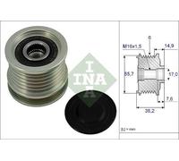 PULEGGIA ALTERNATORE PER MERCEDES CLASSE C 202 E 210 SPRINTER INA 535001310
