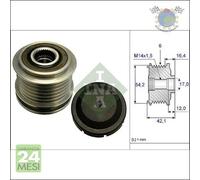 Puleggia alternatore ruota libera Ina per ALFA ROMEO GIULIETTA DODGE NITRO FIAT