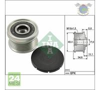 Puleggia Alternatore Ruota Libera Ina Per Vw Touran Tiguan Sharan Golf V Beetle