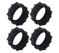 Puleggia anti tosaerba per robot tosaerba Dreame A1, parte di ricambio in gomma per robot da taglio erba, accessorio per la cura del prato, facile installazione, nero, 110 x 40 mm (4 pezzi)