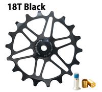 Puleggia Bicicletta 68/77mm Nero/Rosso Estrattore 16T/18T Deragliatore Bici Nuov