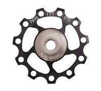 PULEGGIA CAMBIO BICI 11T IN ALLUMINIO 7075 SU CUSCINETTO A SFERA COLORE SILVER