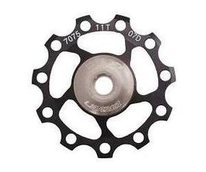 PULEGGIA CAMBIO BICI 11T IN ALLUMINIO 7075 SU CUSCINETTO A SFERA COLORE SILVER