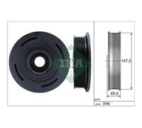 Puleggia Cinghia Albero A Gomiti Ina 544 0098 10 per Opel Renault Vauxhall Dacia