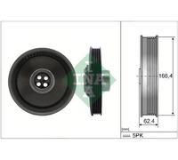 Puleggia cinghia, albero a gomiti INA 544017110 per BMW MINI
