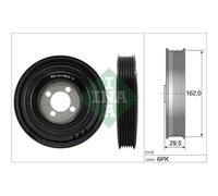 INA 544002910 puleggia albero motore diametro esterno 162 mm larghezza 29,5 mm