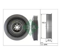 Puleggia Cinghia Albero A Gomiti Schaeffler Ina 544 0102 10 per Audi Seat Skoda