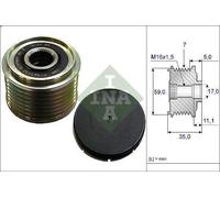Puleggia cinghia, Alternatore INA 535 0159 10 per TRANSIT Furgone 2.4 2000-2003