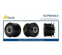 Puleggia Cinghia Alternatore Sando SCP90183.0 per Renault Ika