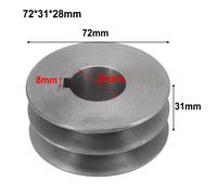 Puleggia Cinghia V Tipo A Doppia Scanalatura Motore Ghisa Accessorio Elettrouten