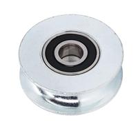 Puleggia con cuscinetto con scanalatura a U Ruota guida in acciaio legato per carichi pesanti per progetti di sospensione di cancelli scorrevoli Diametro esterno 64 mm Foro