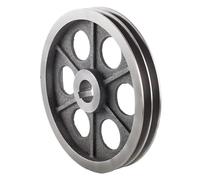 Puleggia con scanalatura, 1pc B2-250 Ruota a cinghia triangolare Tipo B Doppia Diametro esterno 250mm Accessori motore a disco in ghisa(B2-250-35-10)(B2 250 24 8)