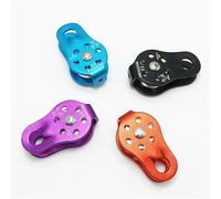 Puleggia cuscinetto in acciaio inossidabile, 1pc speleologia esterna sollevamento arrampicata corda fissa puleggia attrezzature arrampicata puleggia cuscinetto a sfere per albero arborista accessori