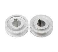 Puleggia da 45 mm, 2 pezzi, in metallo per macchina da cucire e motore, robusta ruota per cinghia per officina, dimensioni 45 x 28 mm