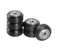 Puleggia del cuscinetto integrato Pom, parte della stampante 3D per piastra del carrello, guida della scanalatura del cuscinetto, ruota dell'ingranaggio rotonda 1 pezzo