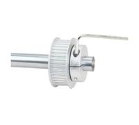 Puleggia della cinghia 1 pz HTD 5 M 40 T/44 Denti Tipo di Bloccaggio Puleggia Dentata Foro 8-25mm for Larghezza Della Cinghia 10mm Ruote Sincrone Passo del Dente 5mm)(12mm-keyway4x1.8mm,40T (1pcs))