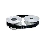 Puleggia Dentata 2GT 2M Larghezza 10Mm 40 Denti Foro 5/6/8/10/12Mm Cinghia Sincrona GT2 Gioco Ridotto Rapporto 40Denti Kit 1:1 Cinghia Trapezoidale(8mm,12MM_2GT-400)