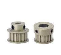Puleggia dentata XL da 12 denti, in alluminio duro, foro ruota 4, 5, 6, 6,35, 7-14 mm, for larghezza cinghia 10 mm, tipo BF K, 1 pezzo(8mm-keyway 3x1.4mm,12T-K TYPE_11MM (FOR BELT 10MM))