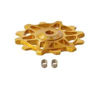 Puleggia deragliatore posteriore in alluminio e ceramica per bici da strada, design leggero 12T 14T per un'esperienza di guida ottimale (12T rosso)